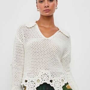 RAILS CROCHET SWEATER